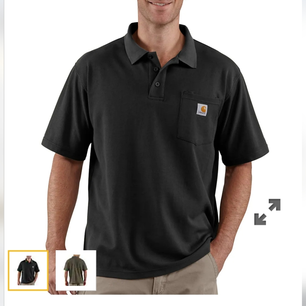 Carhartt short sleeve pocket polo with collar 2X
